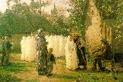 Jules Breton The Communicants France oil painting artist